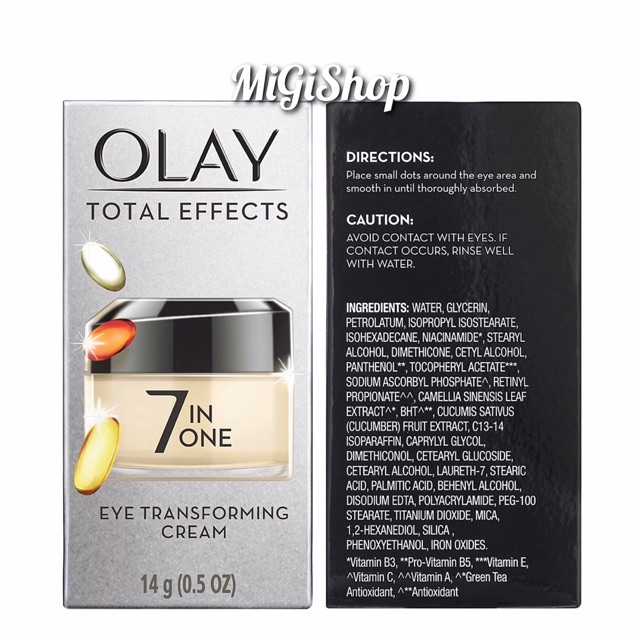 [Hàng Mỹ] Kem Dưỡng Mắt Chống Lão Hoá Olay Total Effects Eye Transforming Cream 14g | BigBuy360 - bigbuy360.vn