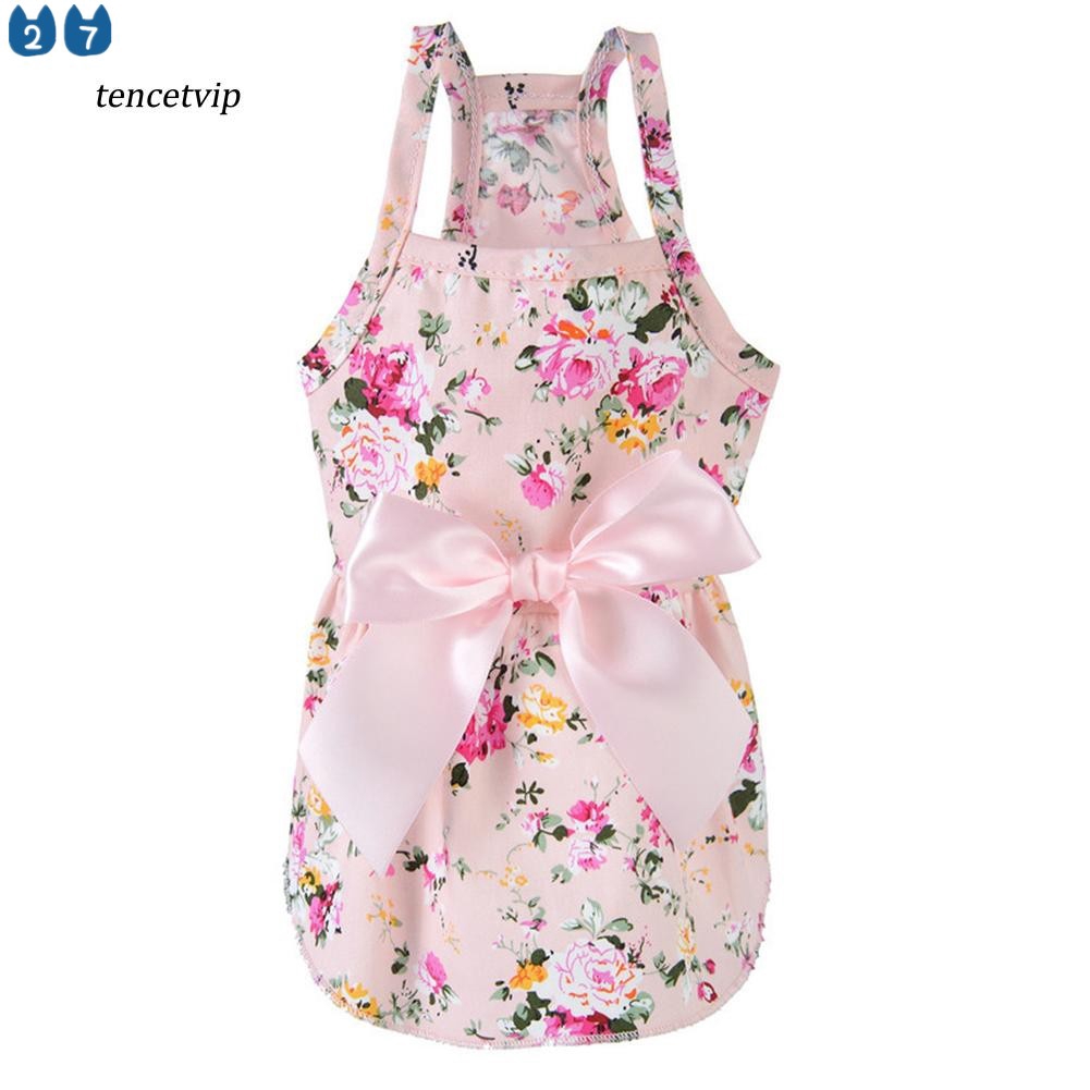 Đầm Cotton In Hoa Dễ Thương 27 Cho Thú Cưng