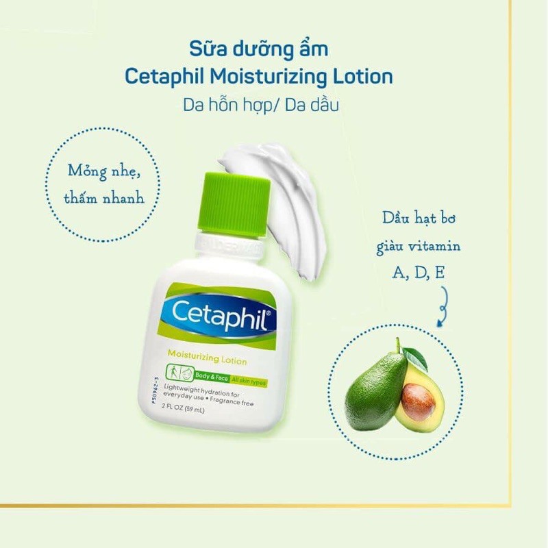 Sữa rửa mặt dịu nhẹ Cetaphil 500ml - 125ml - 59ml