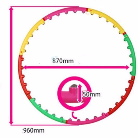 Vòng lắc eo massage Hula Hoop CAO CẤP eo thon dáng chuẩn