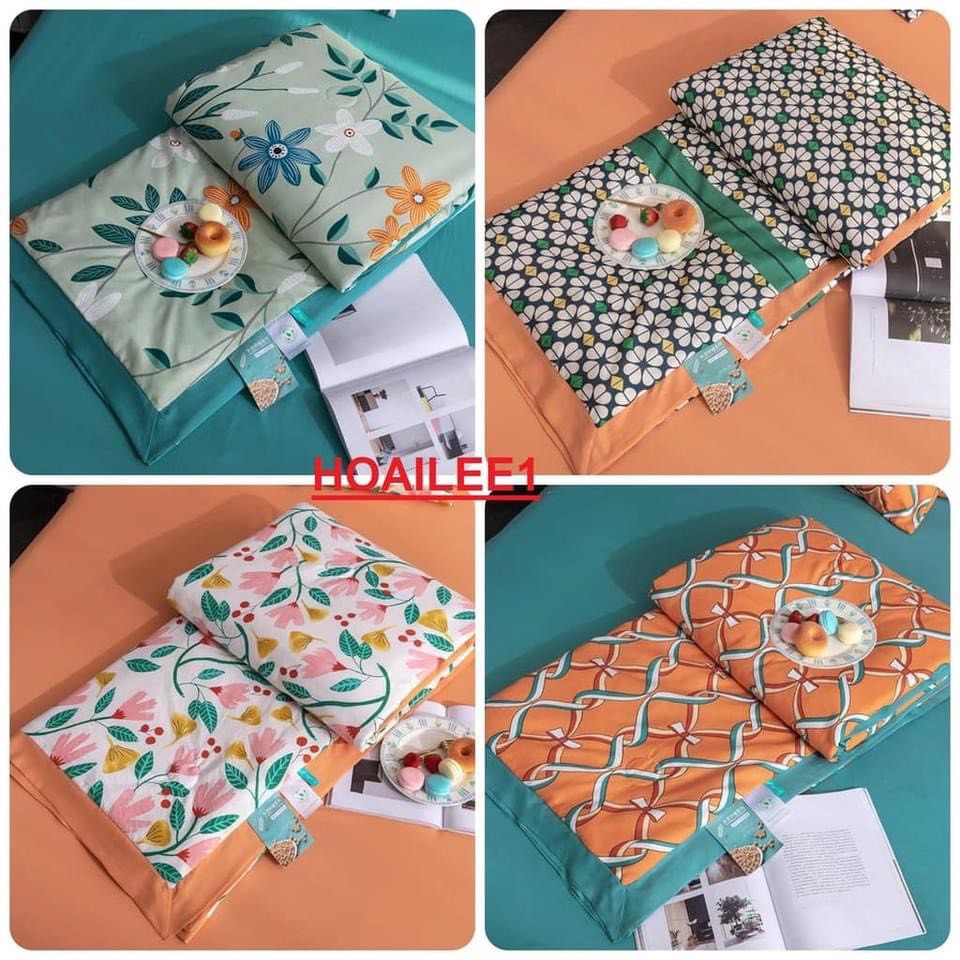 Chăn Hè Cotton Lụa Thái Hàng Nhập Khẩu Cao Cấp Cực Mềm Mịn - Mát Nhẹ Kích Thước Chăn 2mx2m3