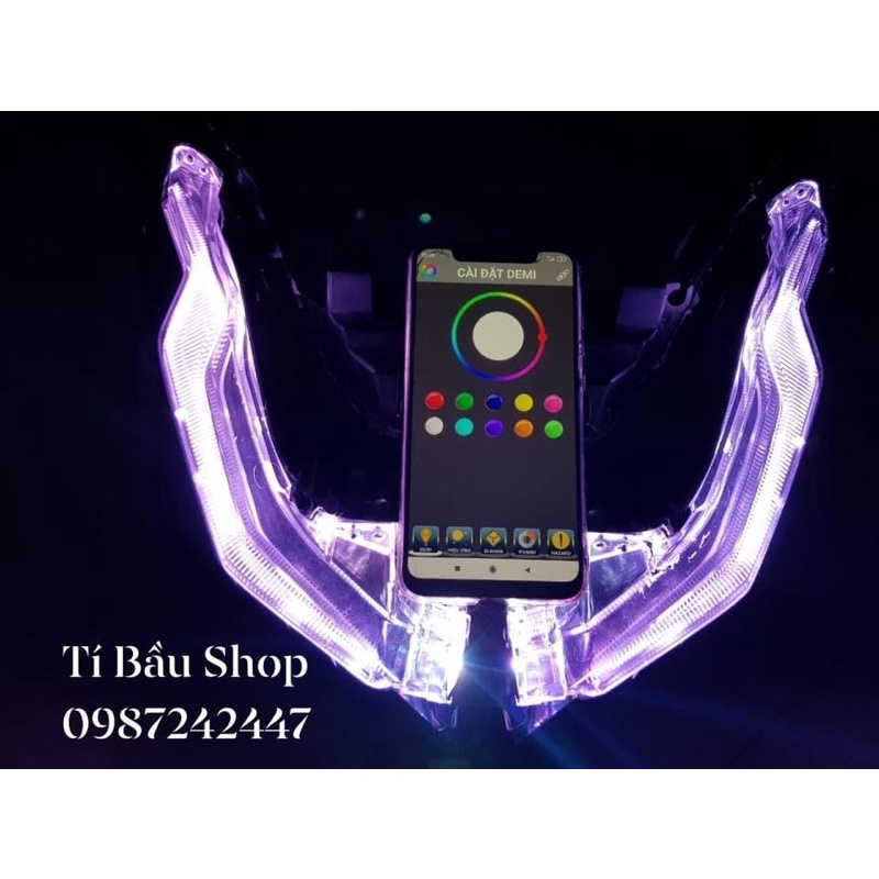 Audi Demi i8 hiệu ứng cho AB 2020 - bảng mạch chỉnh app 7 màu