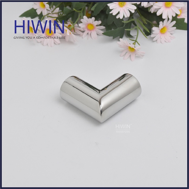 Chuyển góc 90 độ phòng tắm kính chất liệu inox 304 mặt gương dùng cho ống phi 25 HIWIN SB-613