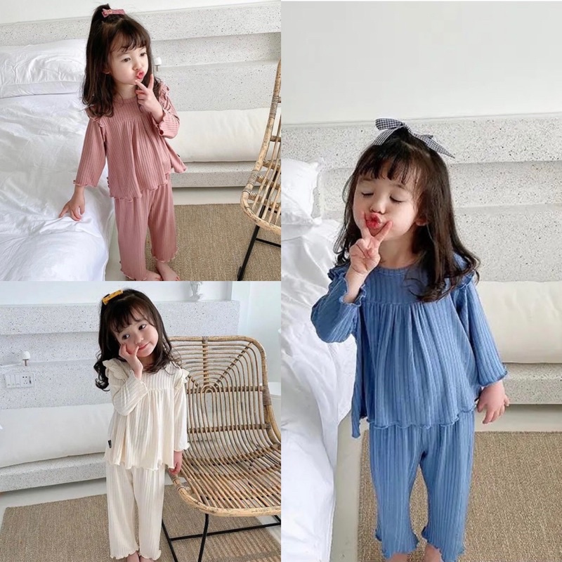 Joandjill - Đồ Ngủ Pajama Cao Cấp Cho Bé Gái 1-4 Tuổi / Đồ Ngủ Bé Gái