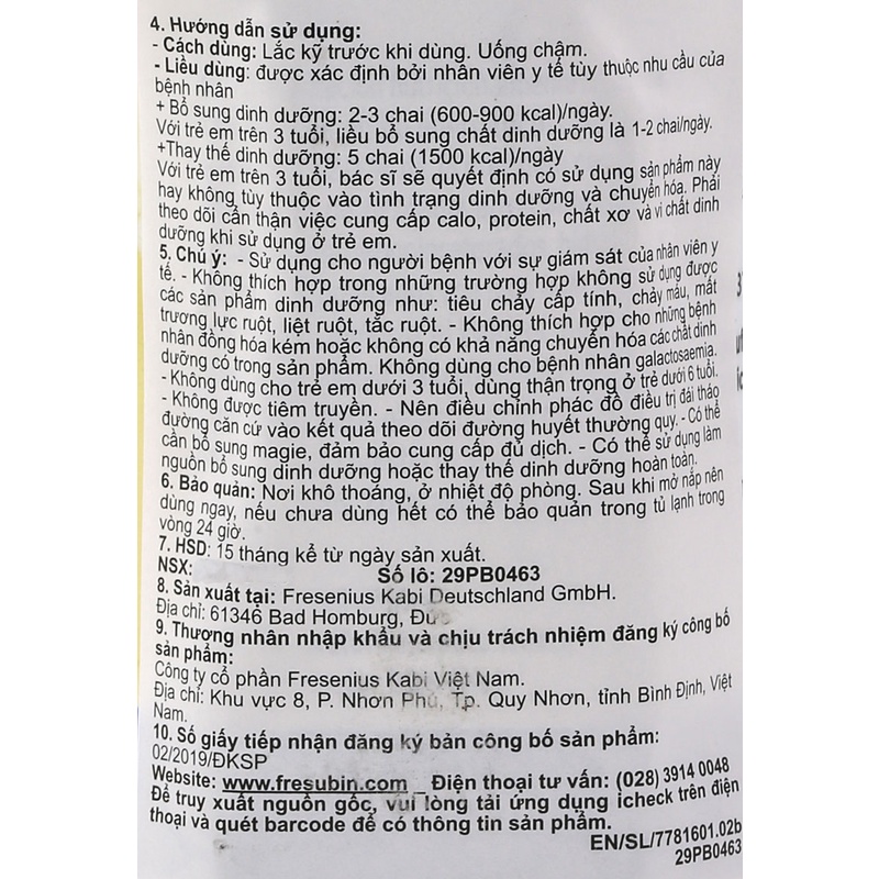 Sữa Diben Drink Vanilla Cho bệnh nhân tiểu đường