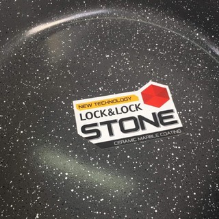 Nồi Đá 7 lớp stone phi 24cm lock&lock LCA6242D thành thấp