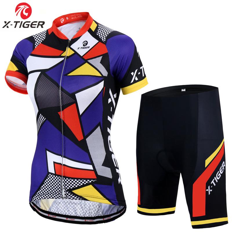 Mới Bộ Quần Áo Thể Thao Tay Ngắn Thoáng Khí Bằng Polyester 100% Dành Cho Nữ Đi Xe Đạp Địa Hình 2021