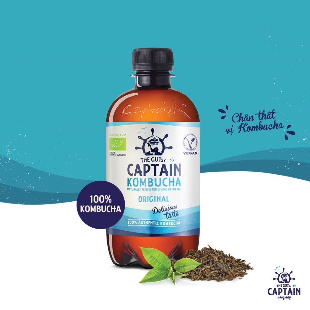 Trà KomBuCha hữu cơ Captain Kombucha Kombucha Original