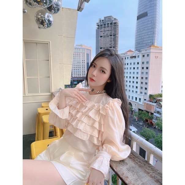 DIANA TOP - áo sơ mi đũi tơ SEDUISANT.REV