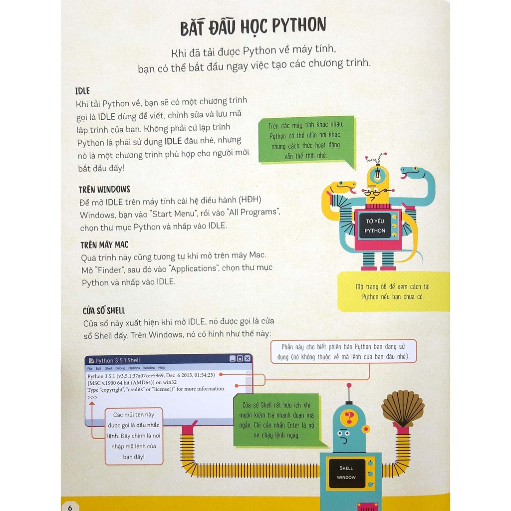 Combo sách: Tớ Học Lập Trình - Làm Quen Với Lập Trình + Làm Quen Với Python (2 Cuốn)