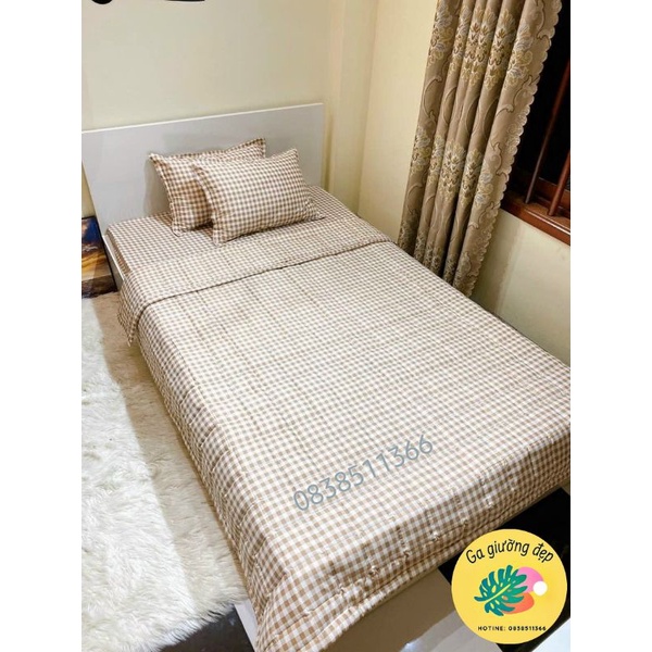 Bộ chăn ga phong cách hàn quốc , bộ cotton boly cao cấp