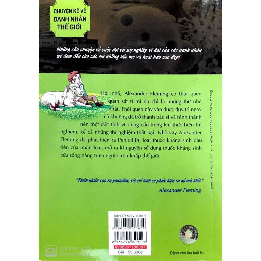 Sách - Chuyện Kể Về Danh Nhân Thế Giới - Alexander Fleming (Tái Bản 2019)
