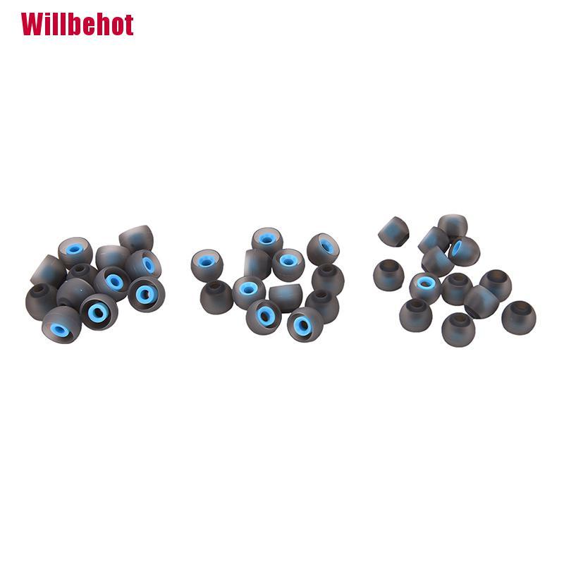 [Willbehot] 3Pairs Replacement Ear Tips Earbud Bluetooth Heaphone General Blue [Hot]