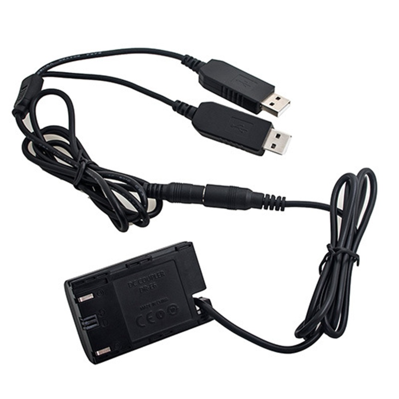 Dây Cáp USB Kép DR-E6 Ổn Định Pin Tiên Tiến LP-E6 Cho 5D2