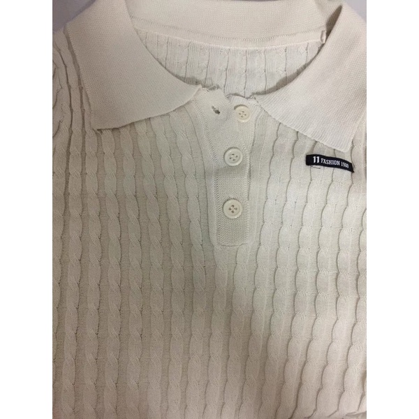 Áo len crotop nữ, áo polo crotop dáng ngắn | BigBuy360 - bigbuy360.vn