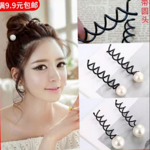 Combo 2 cây búi tóc hình xoắn lò xo xinh xắn