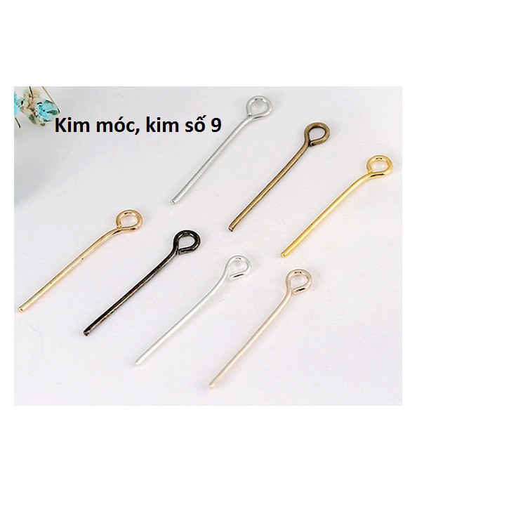 10gam kim xỏ , kim bi làm trang sức size 30- 35mm, kim đính cườm. kim xỏ hạt đá, hạt châu