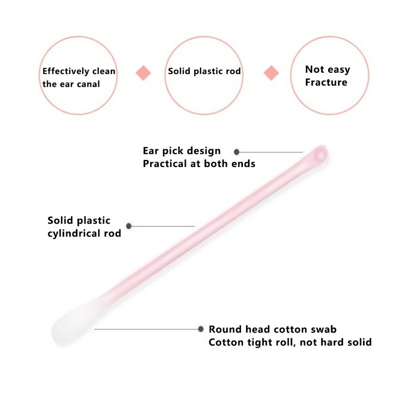 Hộp Tăm Bông Hai Đầu Thân Thiện Với Môi Trường Dùng Để Trang Điểm Làm Đẹp