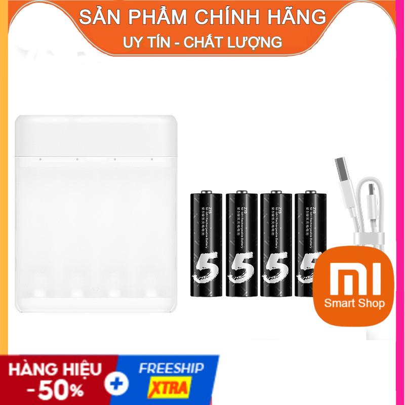 Bộ Sạc Pin AA/AAA Xiaomi Youpin ZMI PB411 kèm Pin sạc AA Xiaomi Zi5 Zi7 - SP Chính Hãng