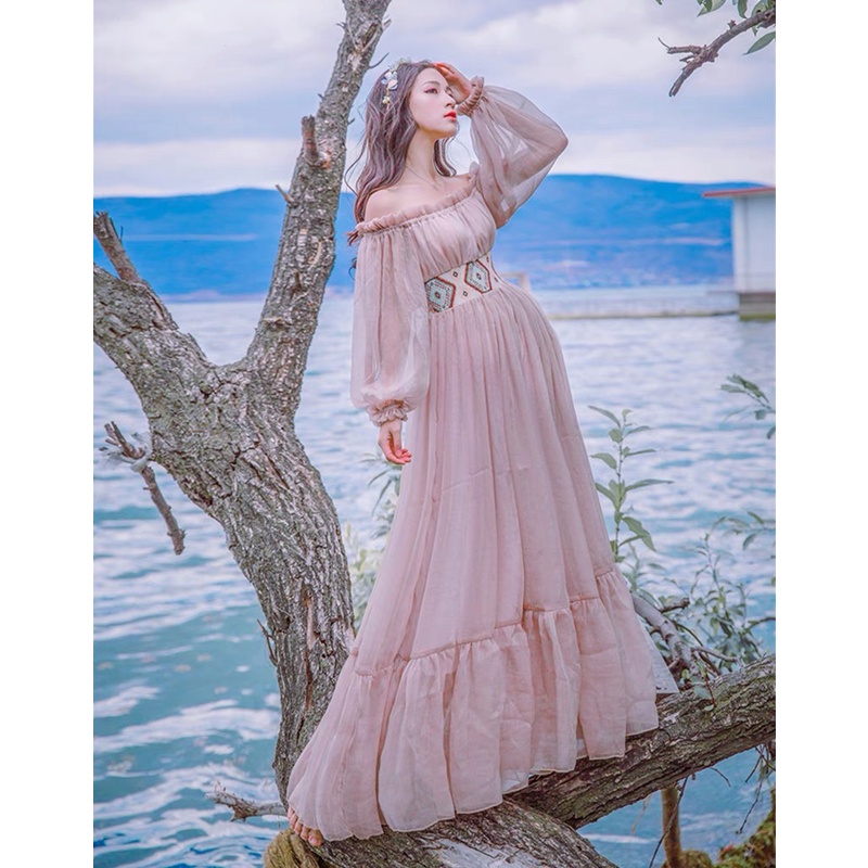 Giảm tối đa 50k đơn từ 250k NẮNGBOHO-Maxi hồng baby