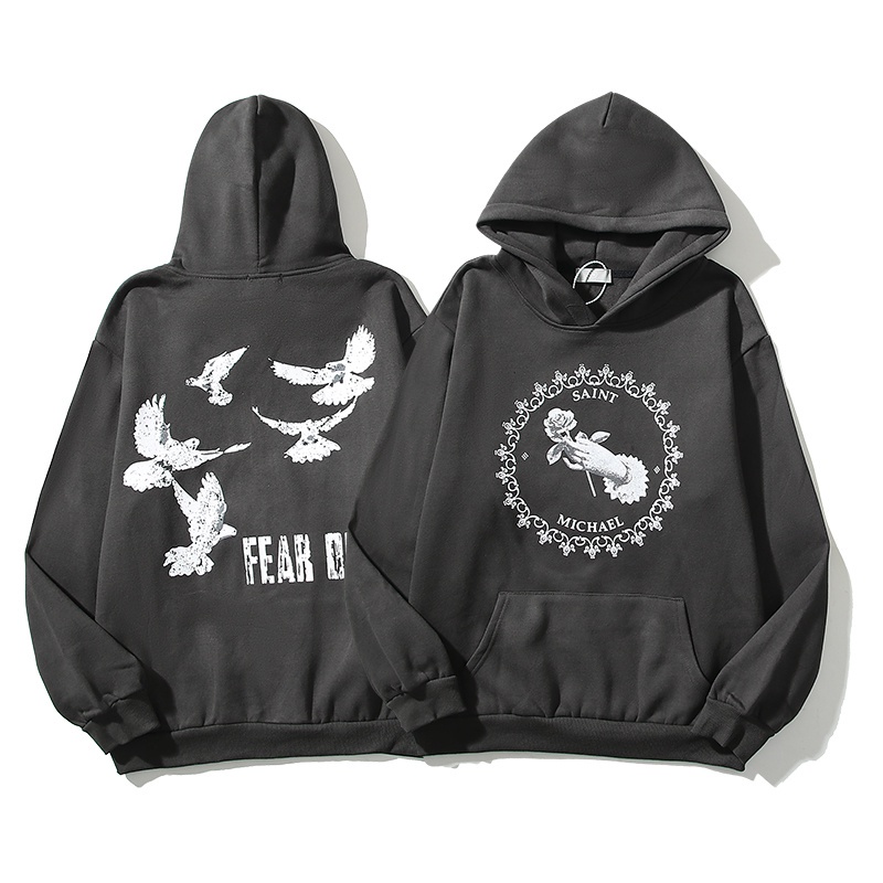 Saint Cobranded Áo hoodie Phong Cách retro Đường Phố Cá Tính