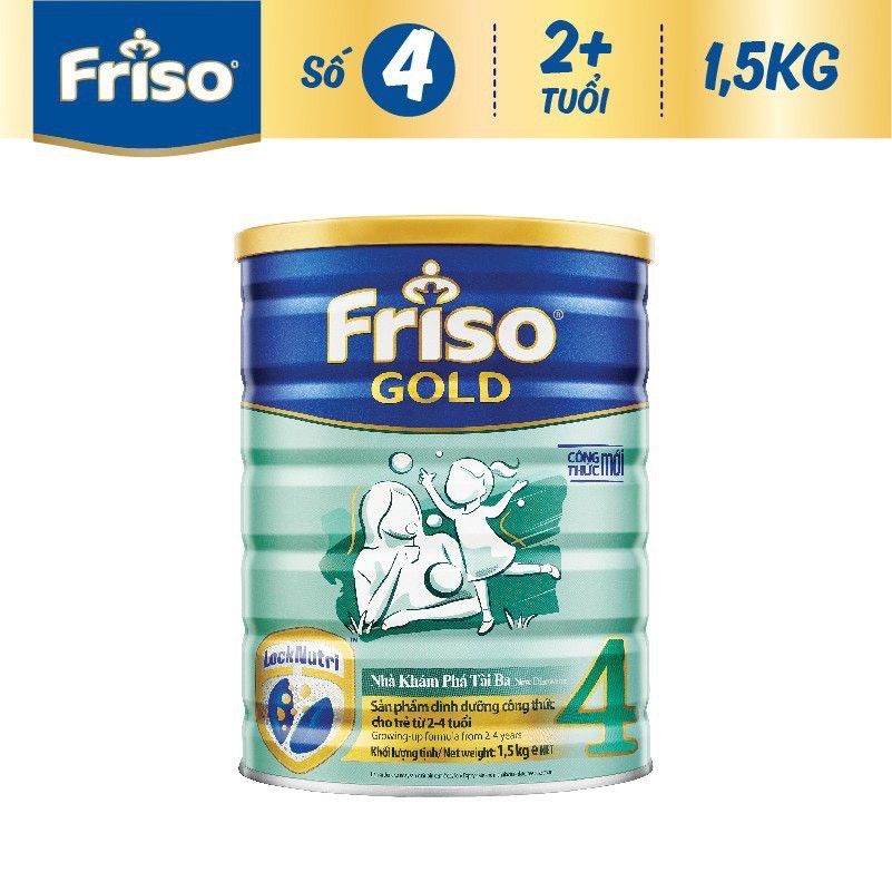 Sữa bột Friso Gold 4 1.5KG Cho Trẻ Từ 2 - 6 Tuổi  - Tặng quà ngẫu nhiên cho bé khi mua > 2 lon -  Date 4/ 2023