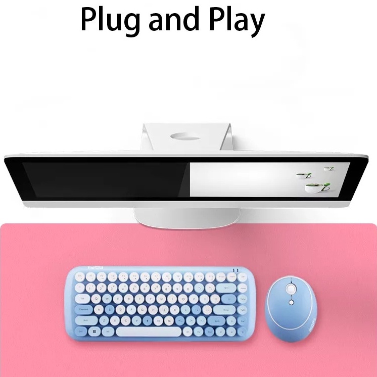 Bàn Phím Mofii Candy Kèm Chuột Ko Không Dây Kết Nối Bluetooth Với ĐT Máy Tính Bàn Pc Bảng Tablet Dành Cho Sinh Viên