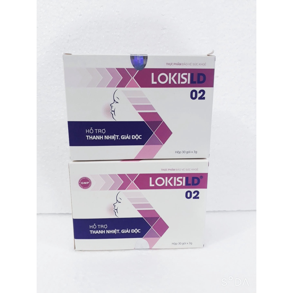 Thanh nhiệt giải độc gói LOKISILD, giúp giảm nóng trong, giảm loét miệng lưỡi, giảm mẩn ngứa, nổi mề đay, rôm sảy