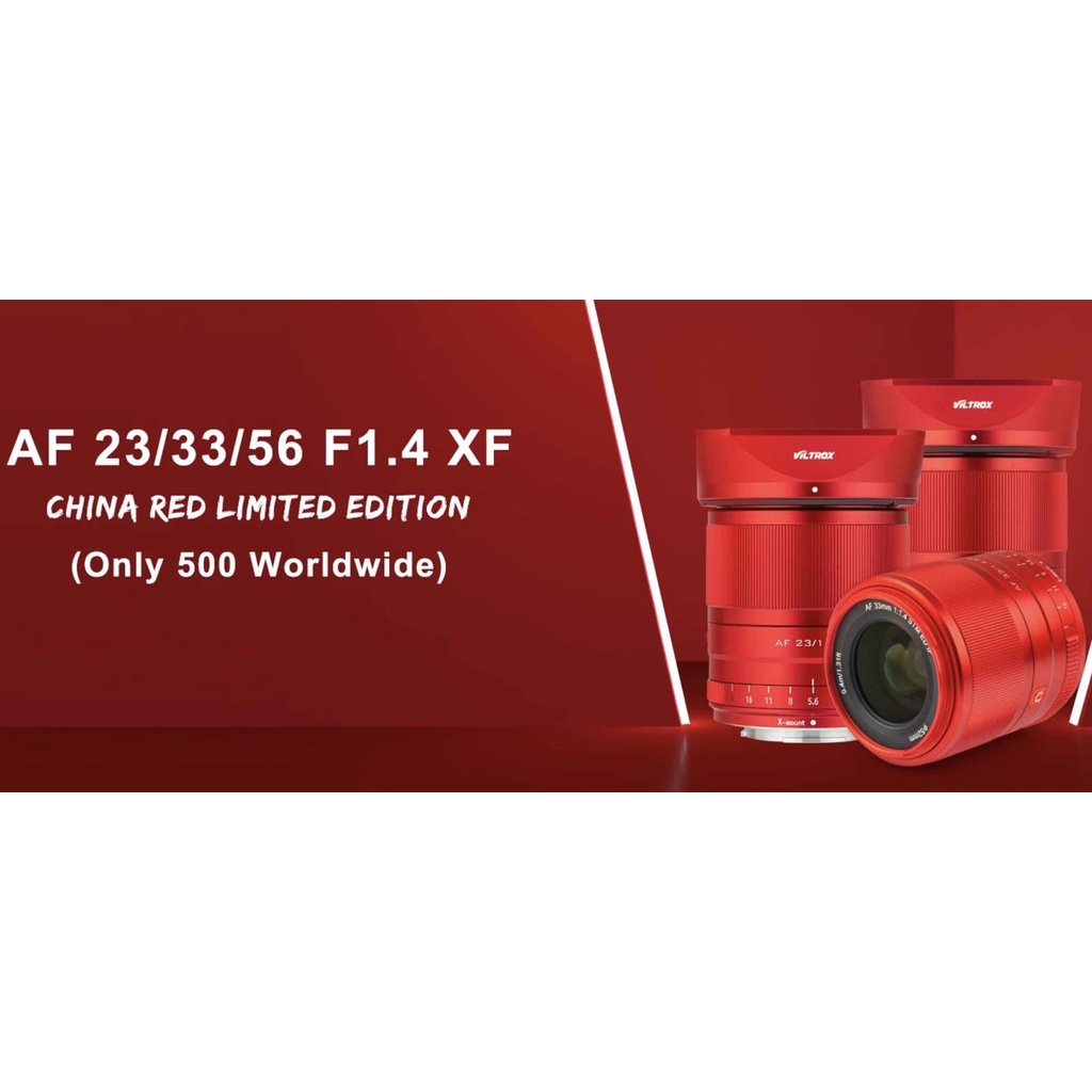 Ống Kính Viltrox AF 33mm f1.4 for Fujifilm X - Phiên Bản Giới Hạn - China Red Limited Edition