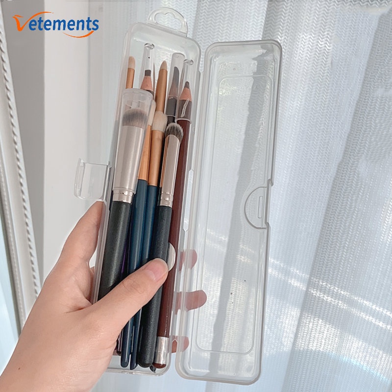 Hộp Đựng Bút Chì Kẻ Lông Mày / Trang Điểm Đa Năng Trong Suốt 21 * 4.9cm