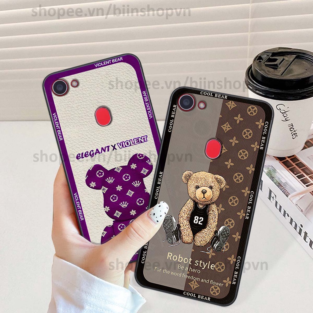 Ốp Oppo F5 / F5 Youth / F7 hình gấu bear brick đẹp độc lạ, thời trang, cá tính