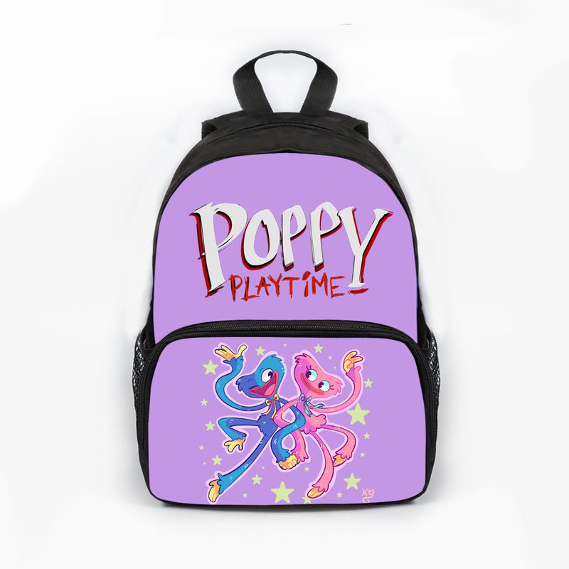 Ba Lô Đi Học/Du Lịch/Đựng Laptop 34cm Hình Chữ Huggy Wuggy Cho Bé