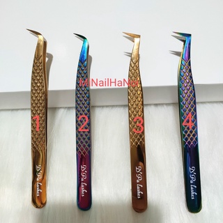 Nhíp Volume D'Palash cao cấp, Mũi nhám ( chuyên dùng để tạo fan, nối mi volume, tách mi )