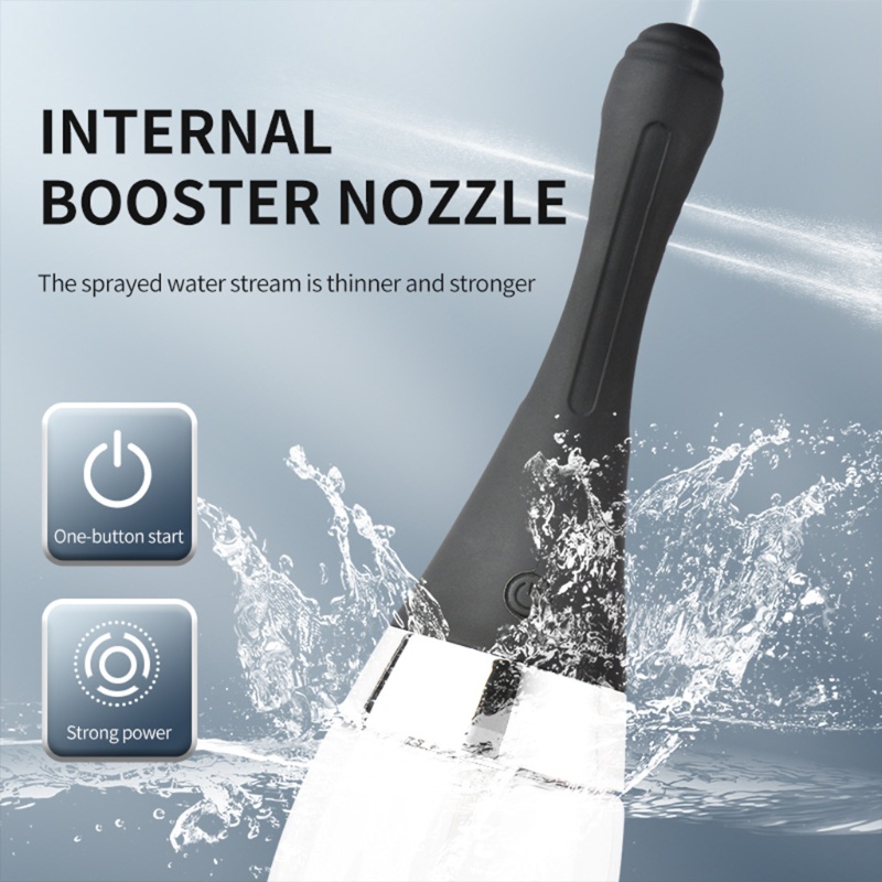 Bóng Đèn Enema Tự Động 3 Tốc Độ Kèm Sạc Chống Lưng Tiện Dụng Cho Nam Và Nữ