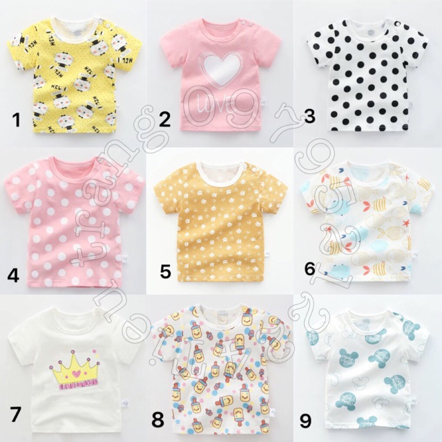 Áo cotton xuất hàn cho bé