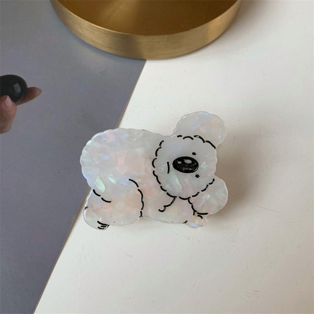 Kẹp Tóc Đuôi Ngựa Hình Gấu Koala Bằng Axit Acetic Dễ Thương Cho Nữ