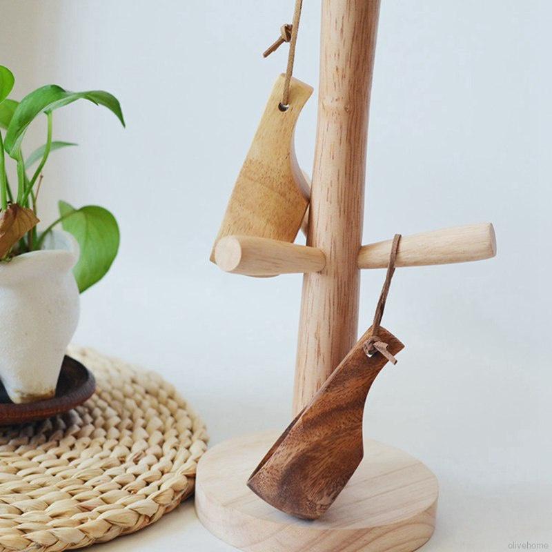 Muỗng múc gạo/ngũ cốc chất liệu gỗ tay cầm dài sử dụng trong nhà bếp