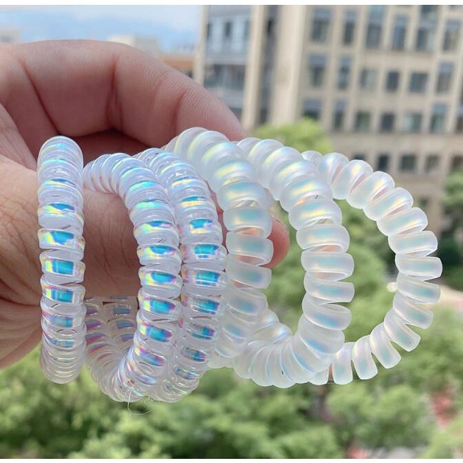 Set 3 / 10 Dây Buộc Tóc Cao Su Co Giãn Phong Cách Hàn Quốc Đơn Giản Hàng Mới 2022