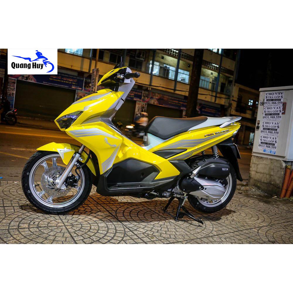 Tem trùm ♦FREESHIP♦ air blade vàng chanh đời 2016-2019, độ team trùm ab dán phủ dàn áo xe vàng chanh rẻ đẹp