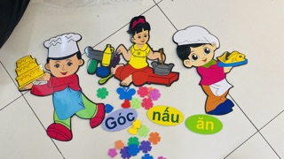 Tranh góc trang trí dán tường mầm non