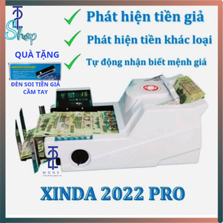 Máy đếm tiền Xinda 2022 Pro, chức năng phát hiện tiền giả , phát hiện tiền khác loại, mẫu mới 2022