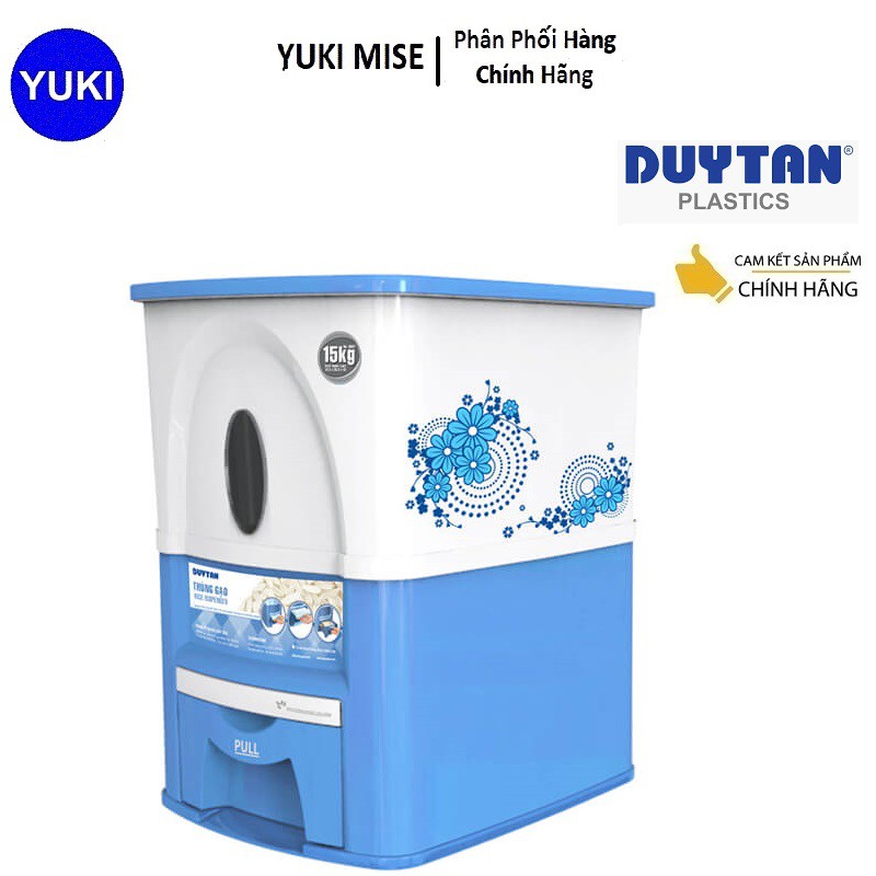 Thùng gạo Matsu 15kg Duy Tân - Màu ngẫu nhiên YUKI MISE Phân Phối Chính Hãng💯