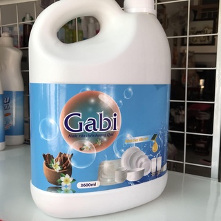 Nước rửa chén bát sinh học Gabi đậm đặc nước rửa chén Thái Lan an toàn da nhạy cảm diệt sạch khuẩn hương quế 3.6L