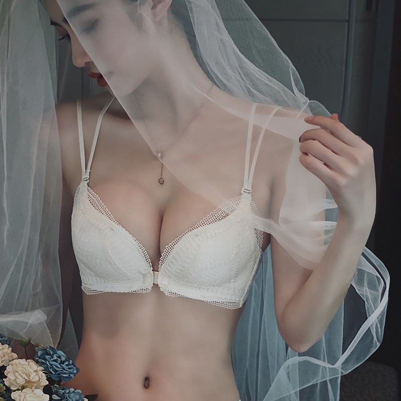 Áo Lót Nữ Nâng Ngực 2 Dây, Áo Ngực Ren Đẩy Định Hình Ngực 1125