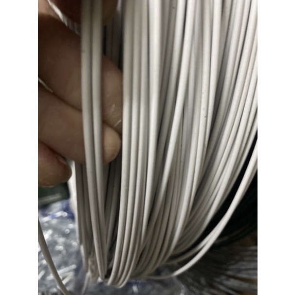 Dây lõi thép bọc nhựa màu trắng  dùng làm dây phơi, uốn cây cảnh ...