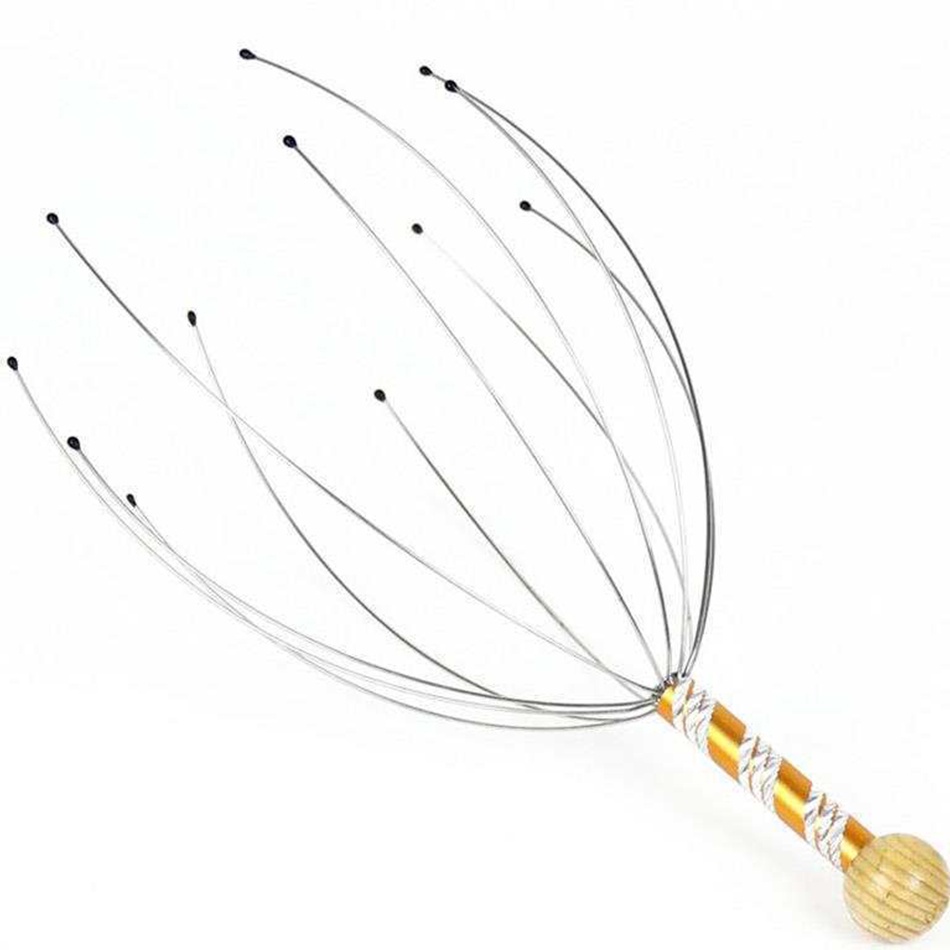 Cây Mát Xa Đầu - Dụng Cụ Massage Đầu Bạch Tuộc Giúp Thư Giãn, Tuần Hoàn Máu, Giảm Đau Đầu - Y83