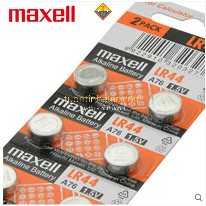 Pin 1.5V AG13 / LR44 / LR1154 / 357 / A76  thay máy tính Casio (1 viên)