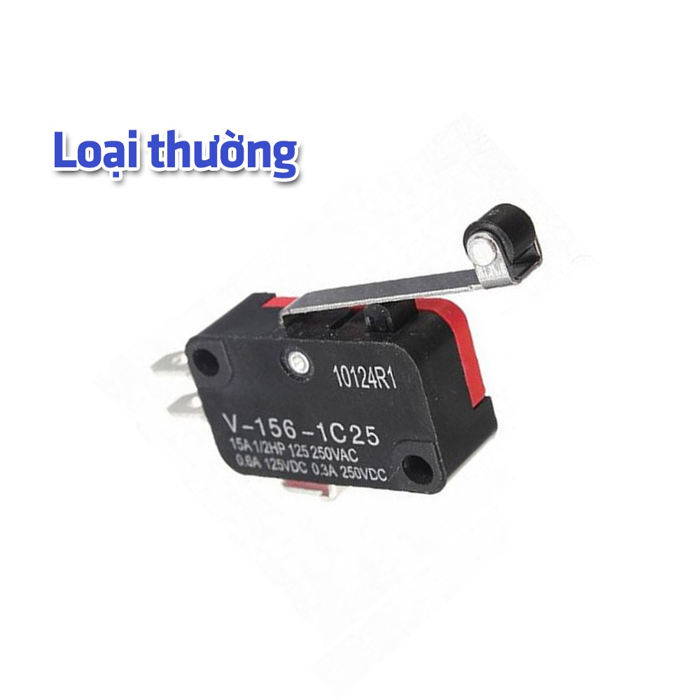 Công tắc hành trình OMRON chính hãng 156-1C25 tay dài có bánh xe