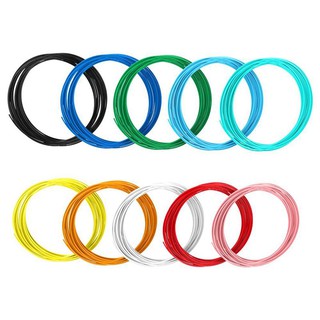 10 Piece Printer Filament for 3D Print Pen Multicolor Pack 1.75mm