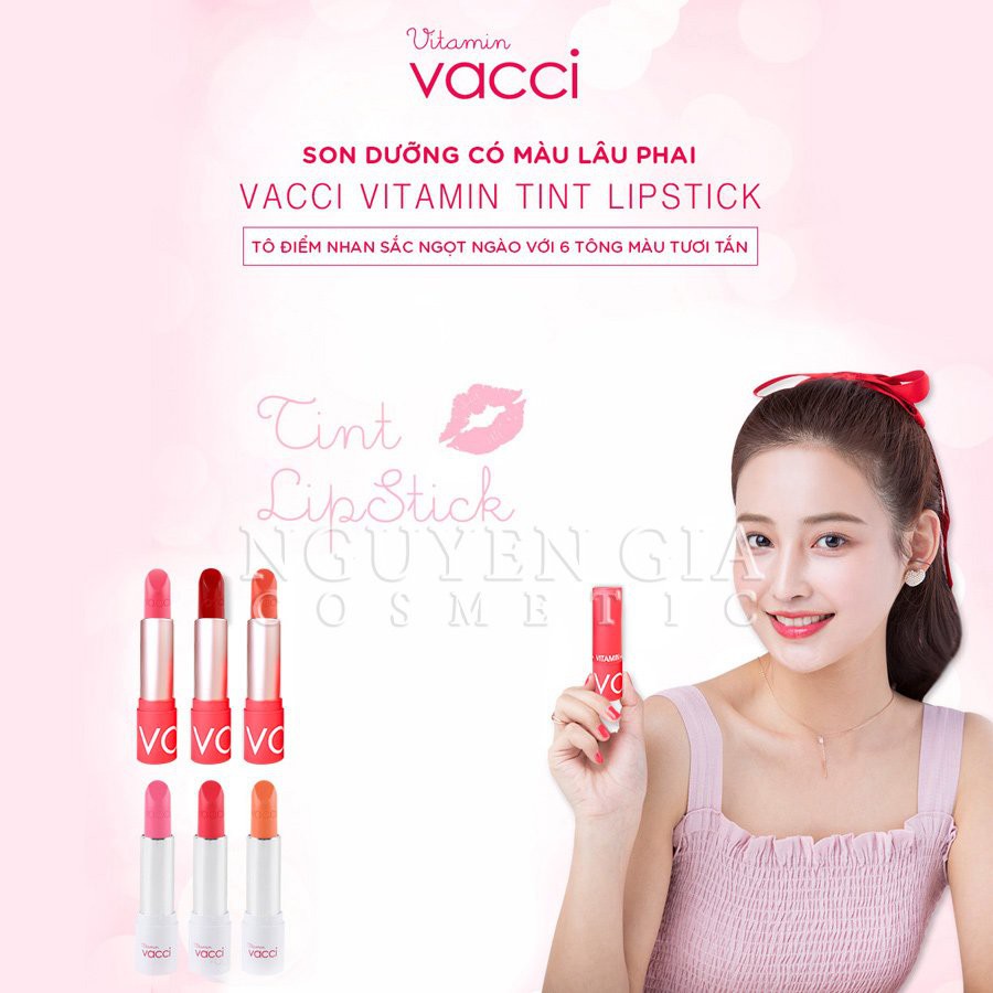 Son Dưỡng Môi Có Màu Lâu Phai Cao Cấp Vacci Vitamin Tint Lipstick (Hàn Quốc) | BigBuy360 - bigbuy360.vn